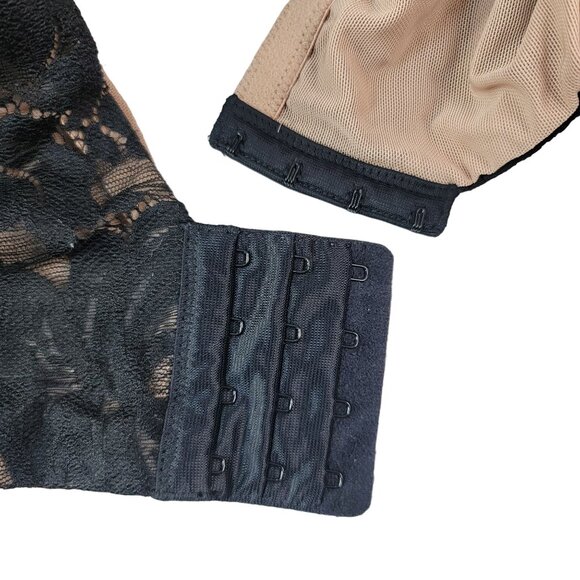 Torrid Full Coverage Bra Black 42DDD Underwire Lightly Lined Exploded Floral - Picture 7 of 11